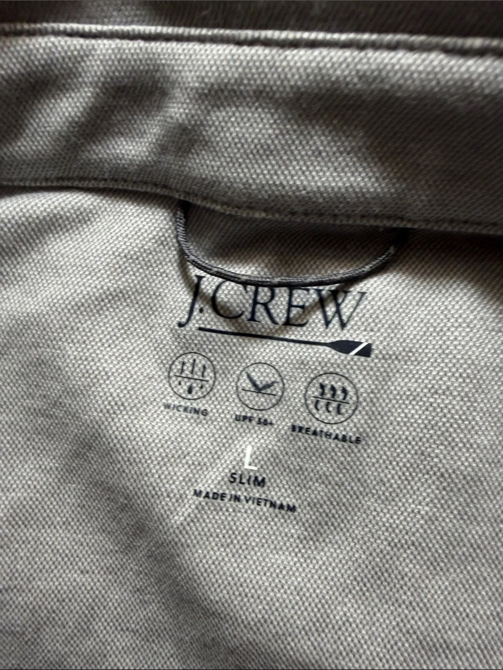 J. Crew Men's Gray Short-Sleeve Polo